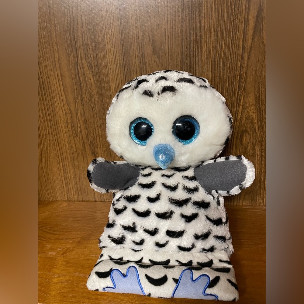 Ty Silk 2017 Peek A Boos Plush Stuffed 14” Omar Owl Child's Tablet Holder
